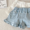 New Summer Kids Girls Ruffle Shorts