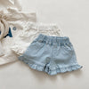 New Summer Kids Girls Ruffle Shorts