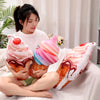 Realistic Ice Cream Plush Toy Soft Stuffed Food Simulation Delicious Dessert Plushie Throw Pillow Sofa Cushion Home Decor