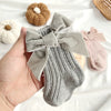 Autumn Baby Infant Socks Thick Knitted Girls Ankle Socks Big Bows Warm Cotton Children Socks Toddlers Boot Socks 0-5Years