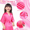 6/8/10Sets Spa Robes for Girls Birthday Girl Kimino Robe Kids Party Favors with Eye Masks Spa Photo Booth Props Supplies