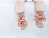 Autumn Winter Baby Girls Socks Newborn Baby Bowknot Socks Infant Baby Socks Anti Slip Soft Cotton Floor Sock Shoes