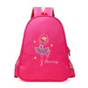 Personalized Embroidery Ballerina Bag,Custom Your Text Nylon Dance Backpack Bag for Girls,Simple& Large-capacity Children's Bag