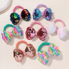 2Pcs/lot Flower Bow Girls Kids Ponytail Elastic Hair Bands Children Hair Ties Cartoon Hair Accessories Baby Headwear Wholesale