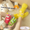 Cozy Fashion Fluffy Room Floor Slipper Fuzzy 3D Cartoon Funny Mink Socks