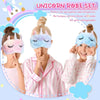 1-6 Sets Unicorn Spa Party Favors Girls Birthday Supplies Spa Satin Robe Headband Eye Mask Spa Sleepover Party Gifts