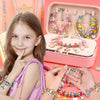 Girls Creative DIY Beads Set Bracelet Making Kit Jewelry Kids Toys for Girls Arts Beauty Fashion Crafts Princess Jewelry