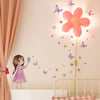 Wall Stickers Cute Girl Butterflies for Bedroom