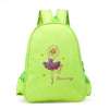 Personalized Embroidery Ballerina Bag,Custom Your Text Nylon Dance Backpack Bag for Girls,Simple& Large-capacity Children's Bag