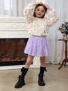 Girls lavender Sequin Tutu Tulle Skirt