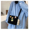 Cute Small Canvas Bag with Pendants