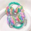 2Pcs/lot Flower Bow Girls Kids Ponytail Elastic Hair Bands Children Hair Ties Cartoon Hair Accessories Baby Headwear Wholesale