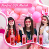 16 Pcs Pink Princess Gift Boxes Set 8 Pink Boxes 8 Heart Shape Sunglasses for Birthday Party Supplies