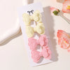 4pcs/set New Cute Baby Girls Wool Knitting Headwear Handmade Crochet Butterfly Alloy Hairs Clips Children Hairpins Wholesale