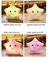 Stuffed Soft Star LED Light Pillow Glowing Soft Plush Kid Toy Birthday Gift Home Decor