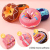 Four pair of fashionable, unique and interesting colorful donut pattern girl ,teen, and women gift socks suitable for all seasons