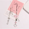 Delicate Bow Star Heart Keychain For iphone Creative Lanyard Key Chain Bag Phone Pendant Chain Y2K Kpop Jewelry ﻿Girls Gift