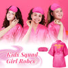 6/8/10Sets Spa Robes for Girls Birthday Girl Kimino Robe Kids Party Favors with Eye Masks Spa Photo Booth Props Supplies