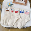 5 Pairs of Cute Funny Cartoon Personality Tube Socks