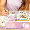 Girls Diary Set Scrapbook Supplies Cute Journaling Stationary Set Exquisite Diary Supplies Set Little Girls Stickers Scrapbook