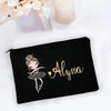 Custom Makeup Bag Ballet Girls Pouch Organizer Aesthetics Travel Storage Bags Best Gift for Dance Girl Portable Travel Clutch