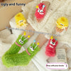 Cozy Fashion Fluffy Room Floor Slipper Fuzzy 3D Cartoon Funny Mink Socks