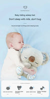 Baby Breath Baby Bear Soothes Otter Plush Toy Doll Toy Child Soothing Music Sleep Companion Sound And Light Doll Toy Gifts