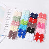 New Cute Solid Ribbon Bowknot Hair Clips