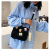 Cute Small Canvas Bag with Pendants