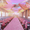 Sparkling Pink Party Carpet T-stage, Holiday Event Red Carpet, Romantic Wedding Aisle T-stage, Ceremony Stage Aisle Long Carpet