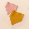 3pcs Baby Comfortable Towel Set Muslin Cat Square Triangle Bib Rabbit Ear Wooden Ring Tething Set For Kids Children Saliva Tools