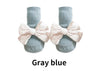 Autumn Winter Baby Girls Socks Newborn Baby Bowknot Socks Infant Baby Socks Anti Slip Soft Cotton Floor Sock Shoes