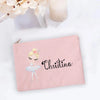 Custom Makeup Bag Ballet Girls Pouch Organizer Aesthetics Travel Storage Bags Best Gift for Dance Girl Portable Travel Clutch