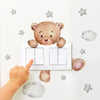 Cartoon Bear Star Switch Sticker