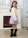 Girls lavender Sequin Tutu Tulle Skirt