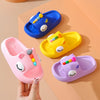 Kids, Toddler, Baby Outdoor Eva Slippers Cute Flat Heel Children Beach Sandals Cartoon Shark Kids Slippers Indoor Anti-Slip Kid Sandals House Slippers For Kids