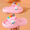 Kids, Toddler, Baby Outdoor Eva Slippers Cute Flat Heel Children Beach Sandals Cartoon Shark Kids Slippers Indoor Anti-Slip Kid Sandals House Slippers For Kids