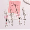 Delicate Bow Star Heart Keychain For iphone Creative Lanyard Key Chain Bag Phone Pendant Chain Y2K Kpop Jewelry ﻿Girls Gift