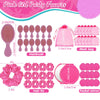 5-24Sets Girl Pink Spa Party Supplies Favors Kids Birthday Gifts School Supplies Hairpin Makeup Mirror Transparent Bags Combs ﻿