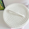 Cute Cartoon Storage Baskets Woven Cotton Rope Desktop Jewelry Cosmetics Snacks Sundries Key Kid Toys Organizer Bins