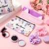 8 Set Spa Party Supplies with Lovely Gift Bags Headbands Satin Hair Scrunchies Hair Brush with Mirrors for Birthday Gifts