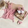 Baby Rabbit Lion Appeasing Towel Socks Saliva Towel Wash Gift Box Newborn Bite Ring Hair Band Set