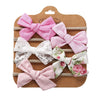 Children's Hair Accessories Handmade Bow Hair Band 5-piece Baby Nylon Headband Set