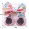 Girl's Sunglasses Hair Band Set Fashion Girls Cute UV Protection Eye Protection Toy Sunglasses Headband Cover