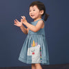 Girls' Fun Unicorn Denim Dress